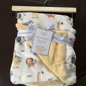 Modern Baby Reversible Baby Blanket